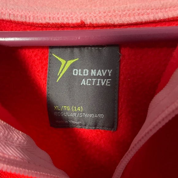 Old Navy Active Vibrant Orange Pullover - Picture 3 of 4